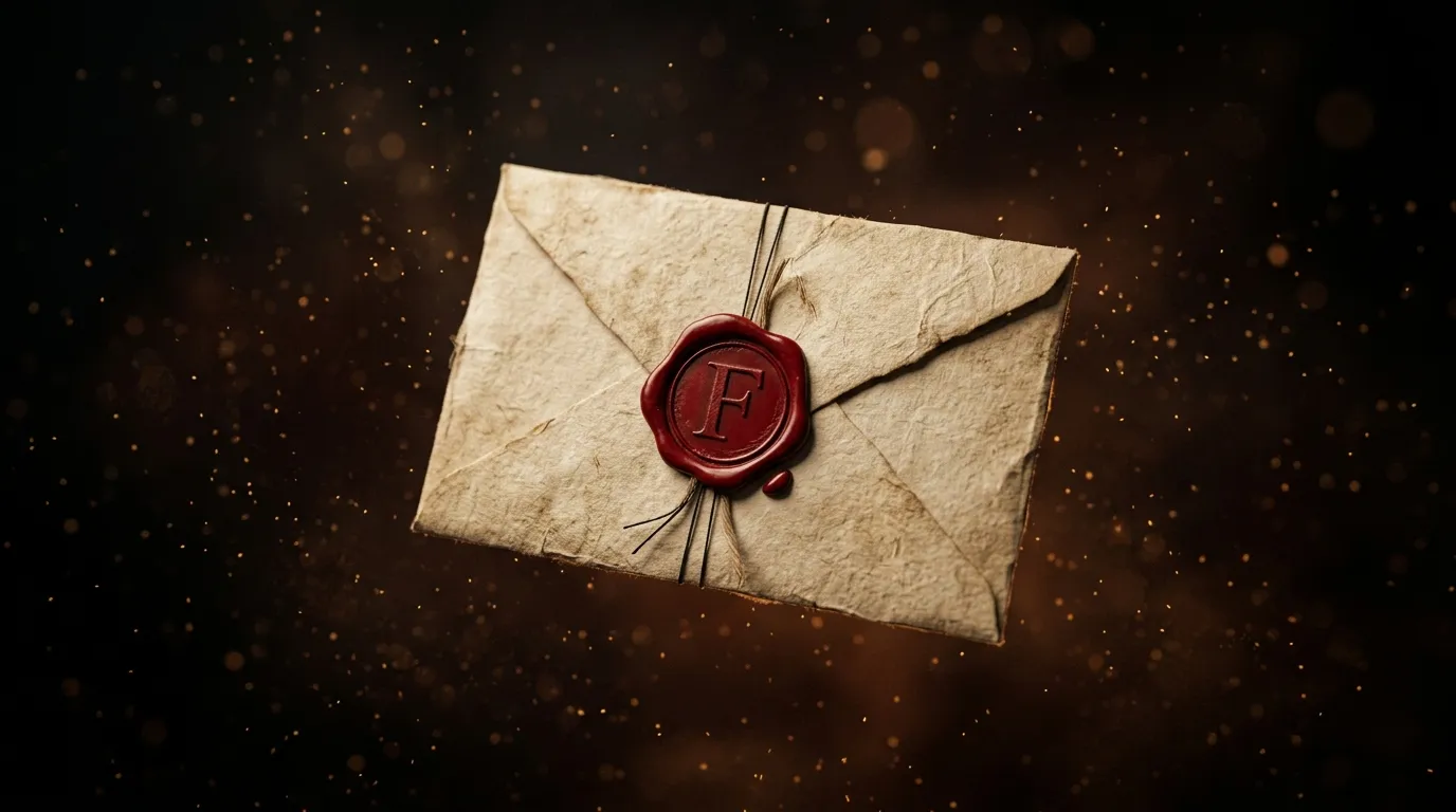 Freakyyy Letters Sealed Envelope with Wax Seal